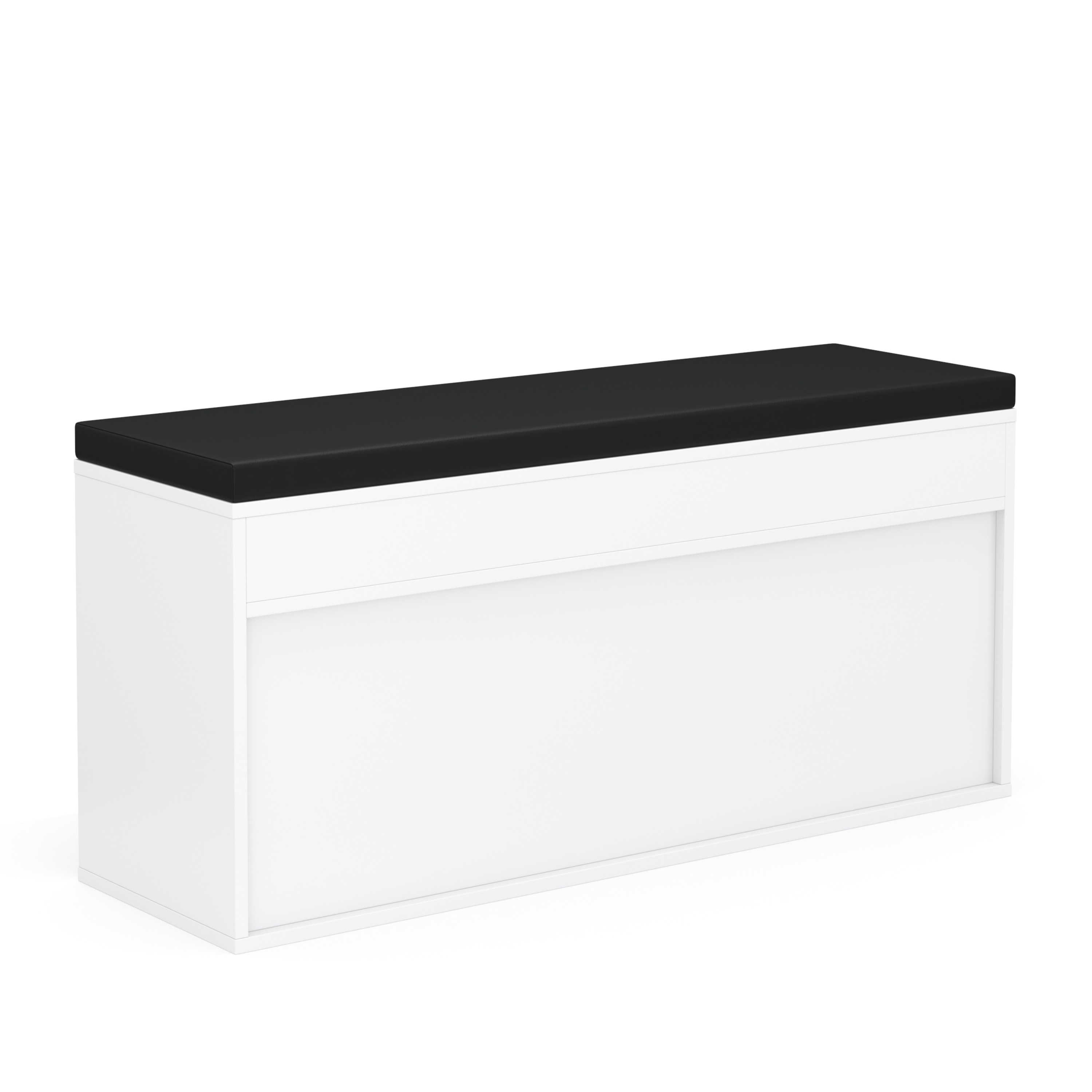 Schuhbank Holz 104 x 32 x 48 cm weiss