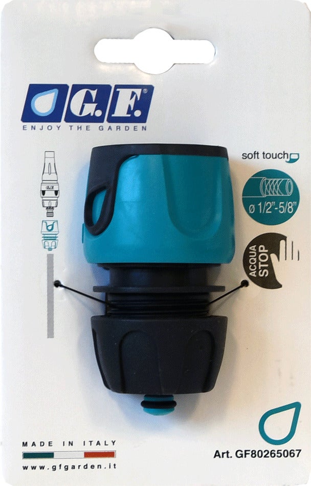 G.F. Garden koppelstuk anti-slip / waterstop blauw 8,5 x 4 x 13,5 cm