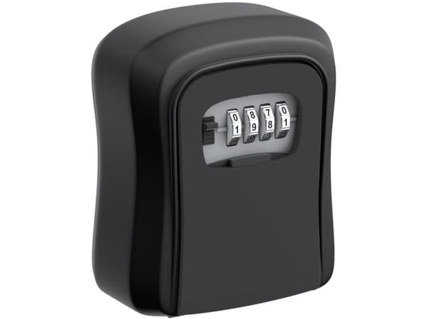 BASI SSZ 200, Veggmonterbar safe, Sort, Kombinasjonslås, Aluminium, Vegg, Nøkkel