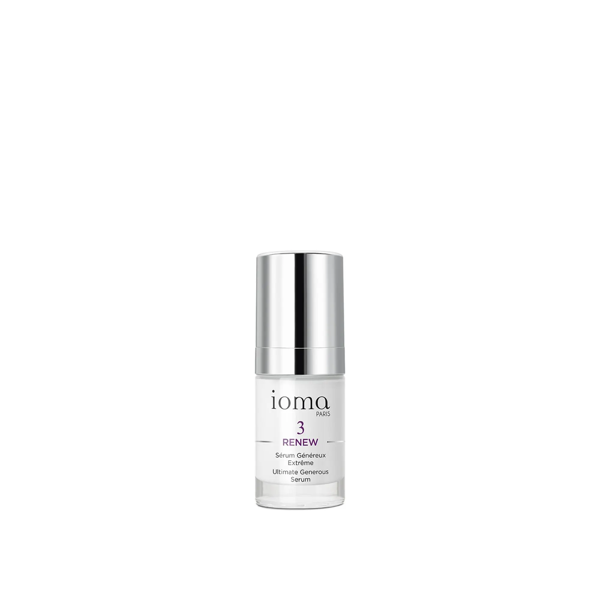 Ioma - Sérum Généreux ExtrêmeSérum Visage Anti-âgeFlacon-pompe 15ml - Sérum