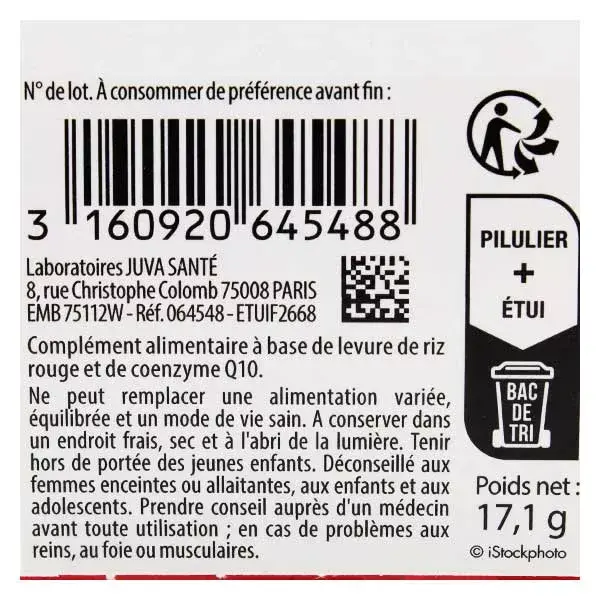Juvamine Colesterol Arroz Vermelho Fermentado 30 comprimidos