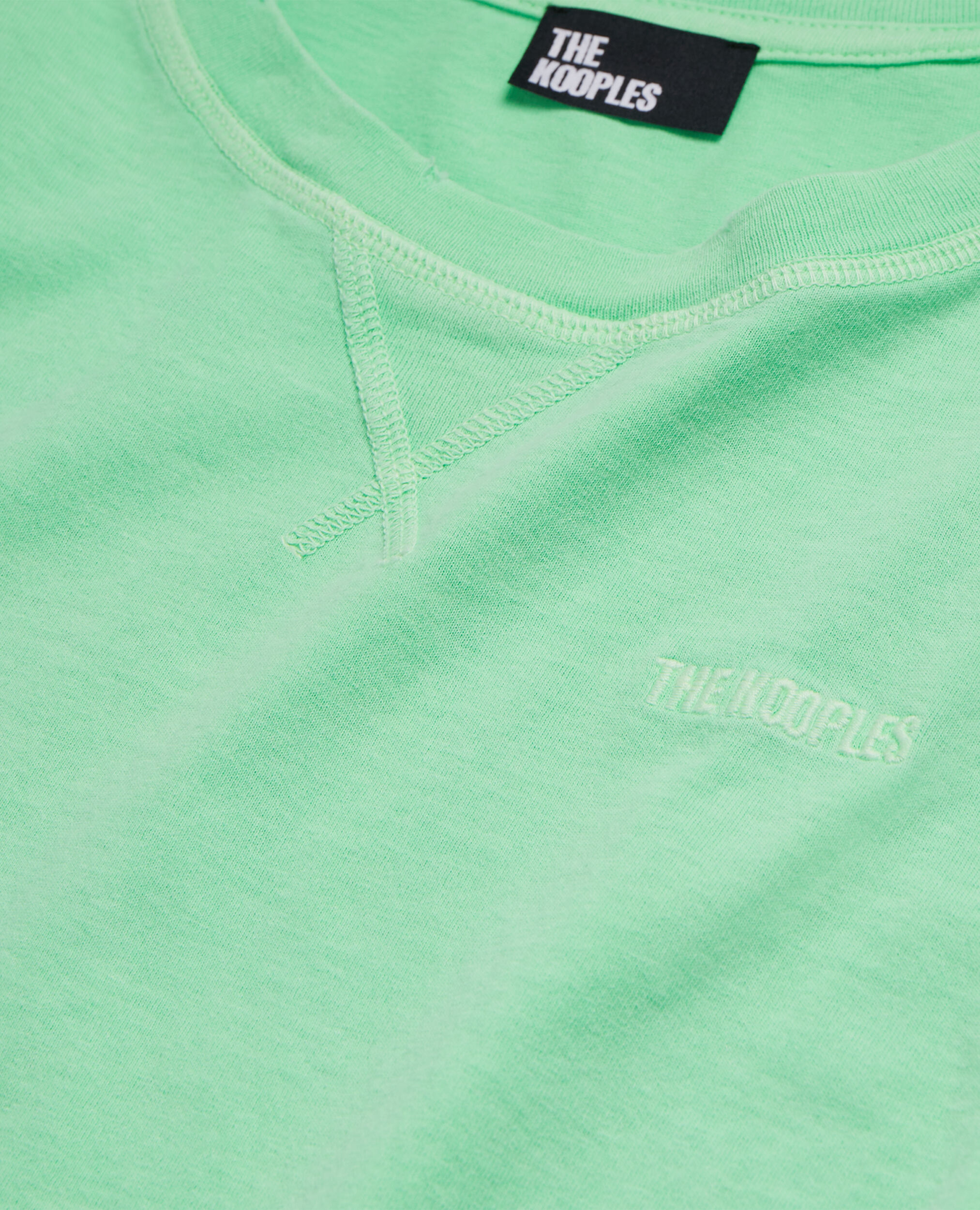 T-shirt vert fluo avec logo