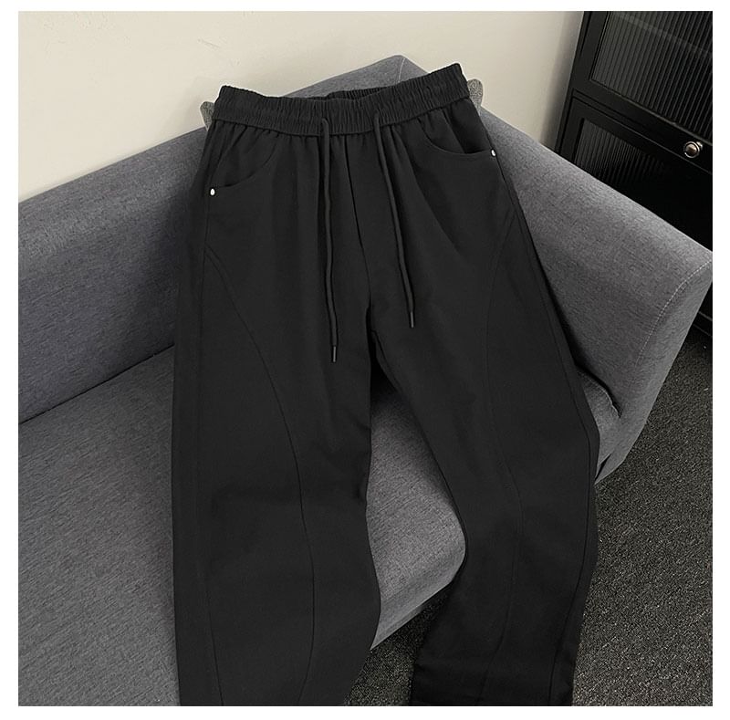 Mimiyox - Hoge taille effen wijde broek