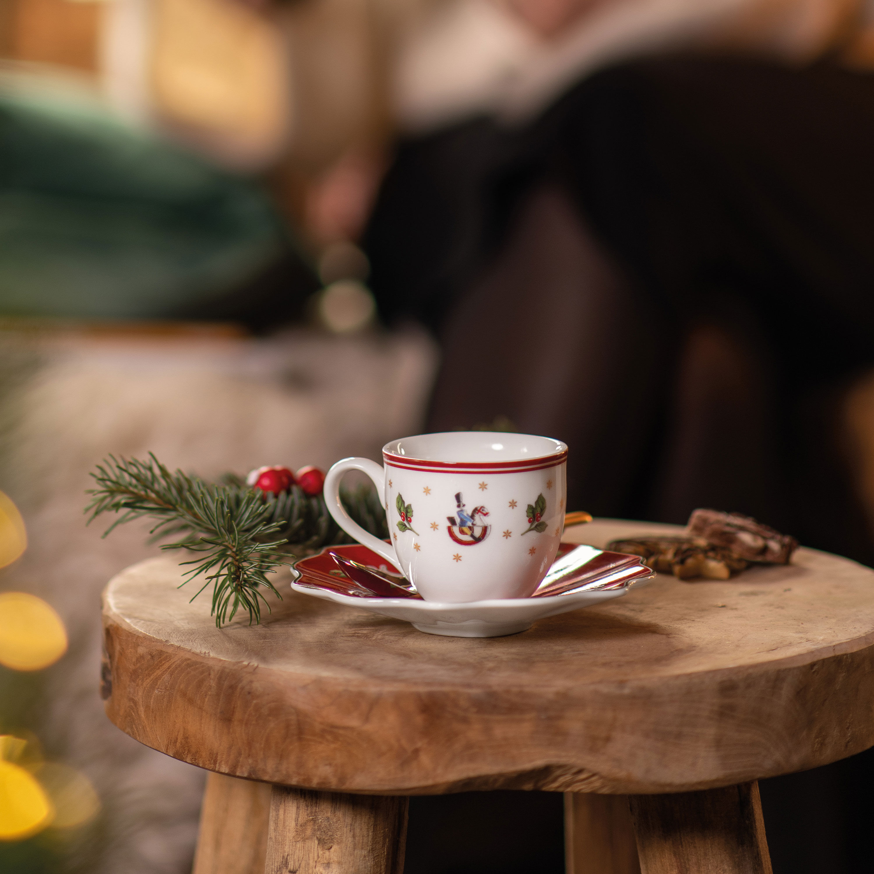 Toy's Delight Espresso cup Red, 2.4 oz, Premium Porcelain