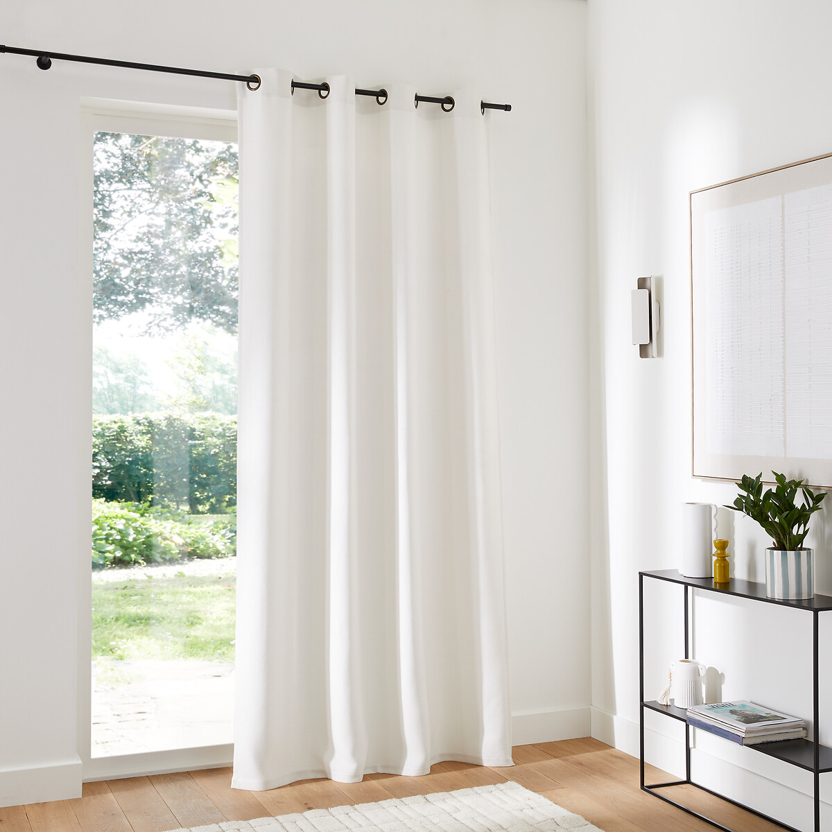 LA REDOUTE INTERIEURS<br>Cortina com acabamento trançado e ilhós Montego