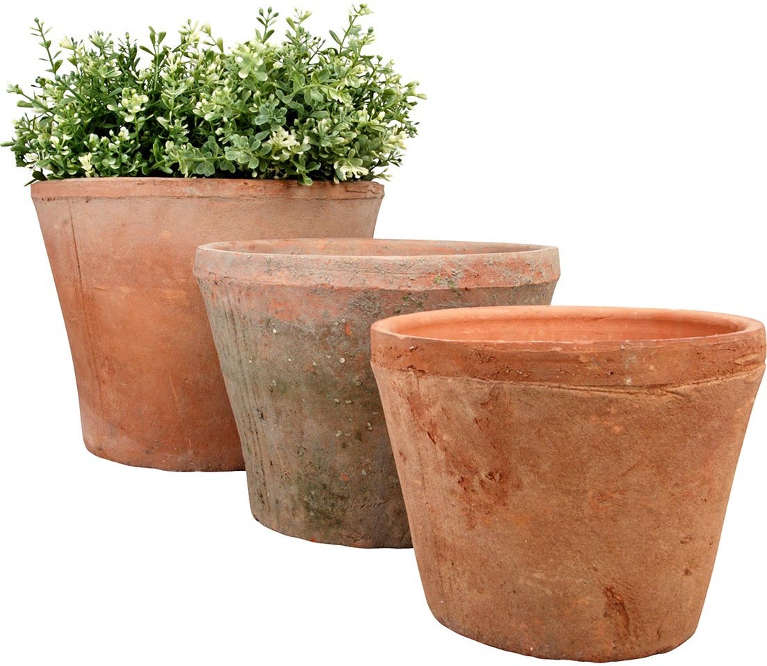 Esschert Design bloempot Geralde terracotta D 16 H 13 cm