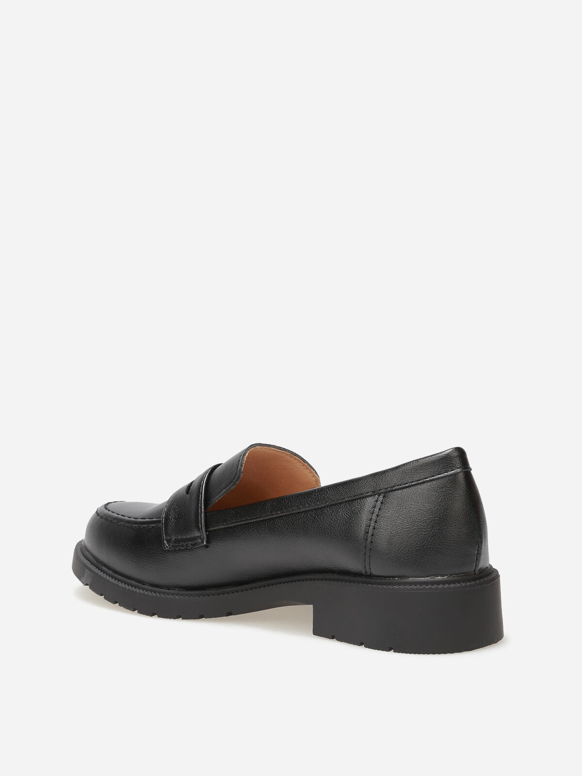 Mocassins classiques à semelle crantée- Noir