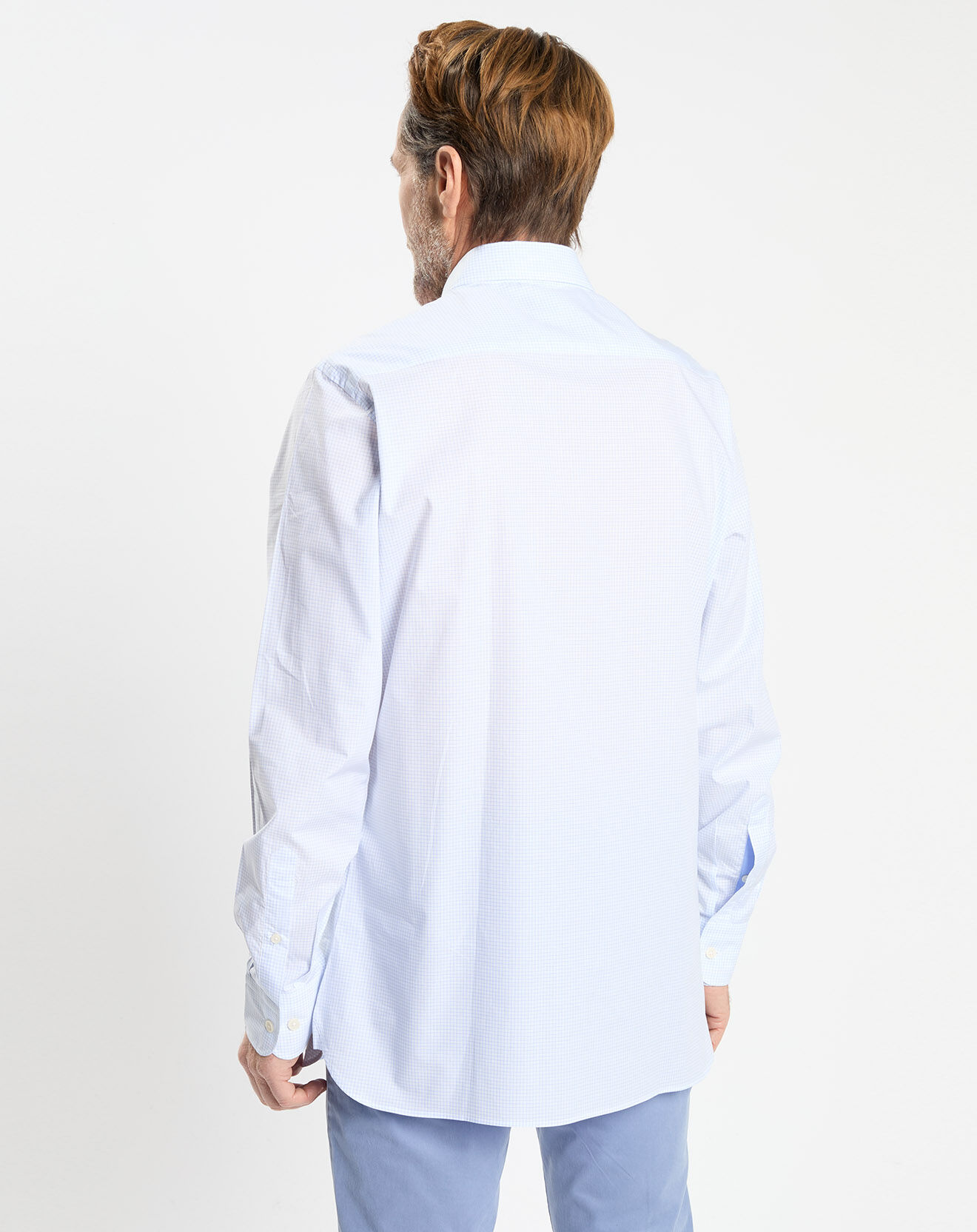 Hackett London Chemise Regular Fit imprimée bleu clair