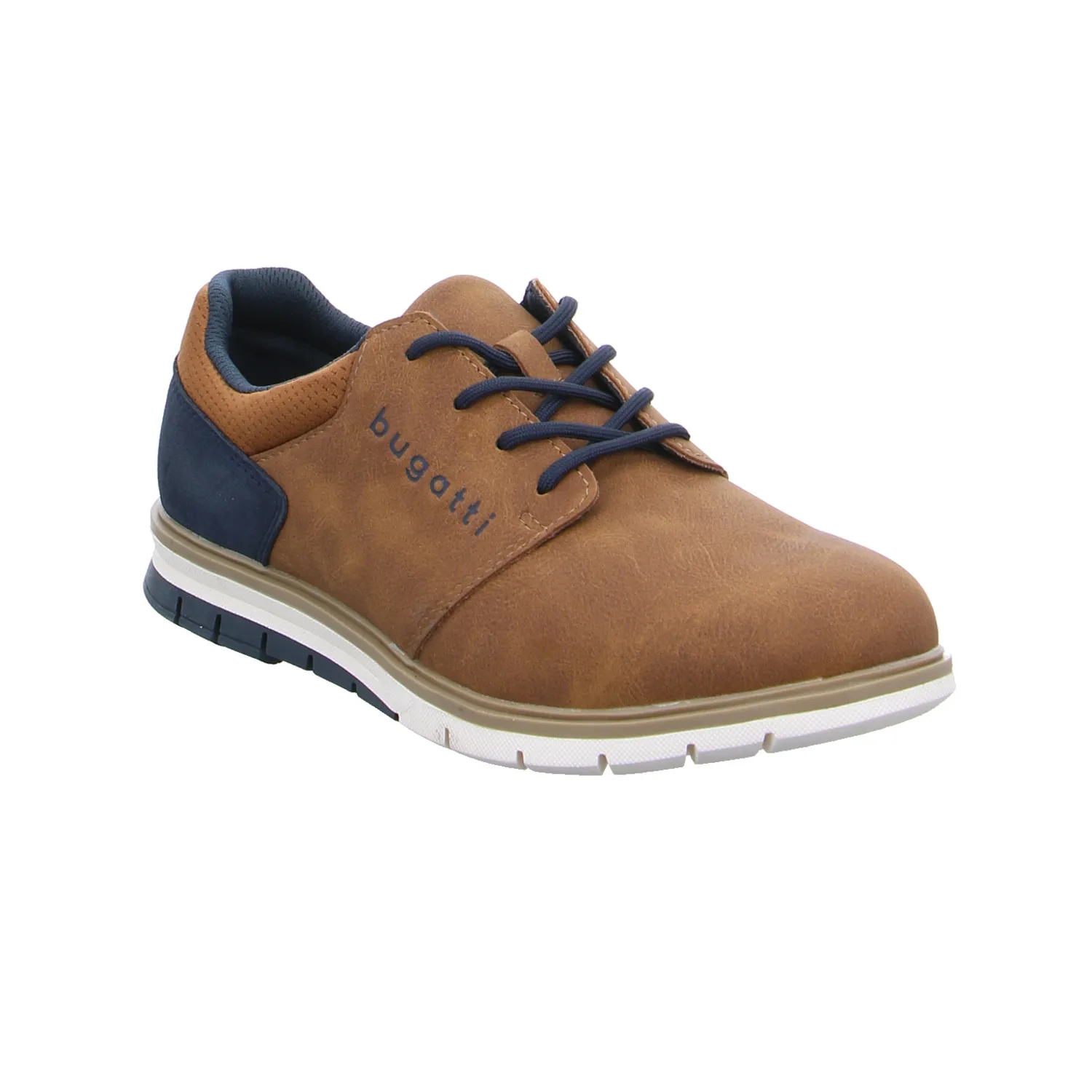 BUGATTI SHOES Halbschuh-City Cognac Synthetik