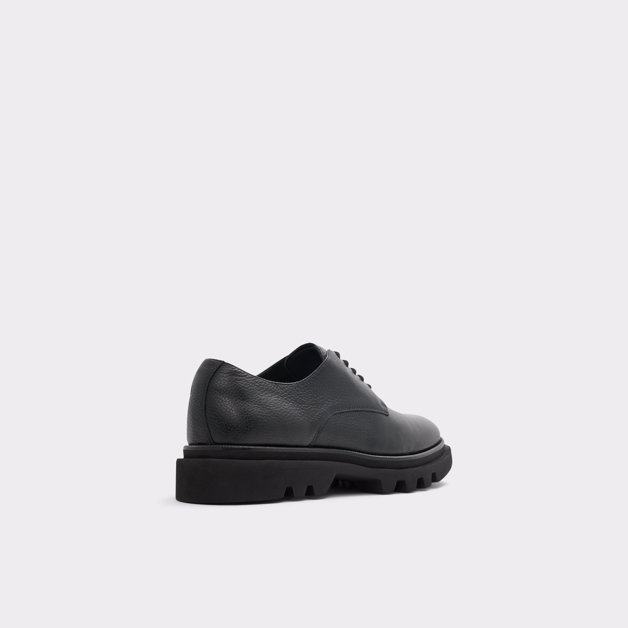 Sergei Black Leather Grainy Men Dress Shoes