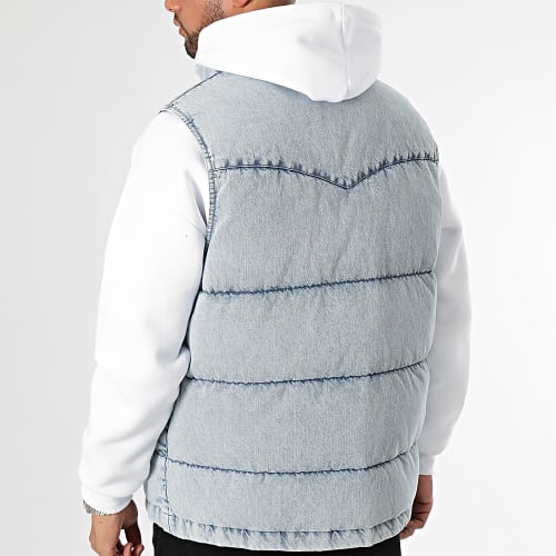 Doudoune Sans Manches A5634 Bleu Wash