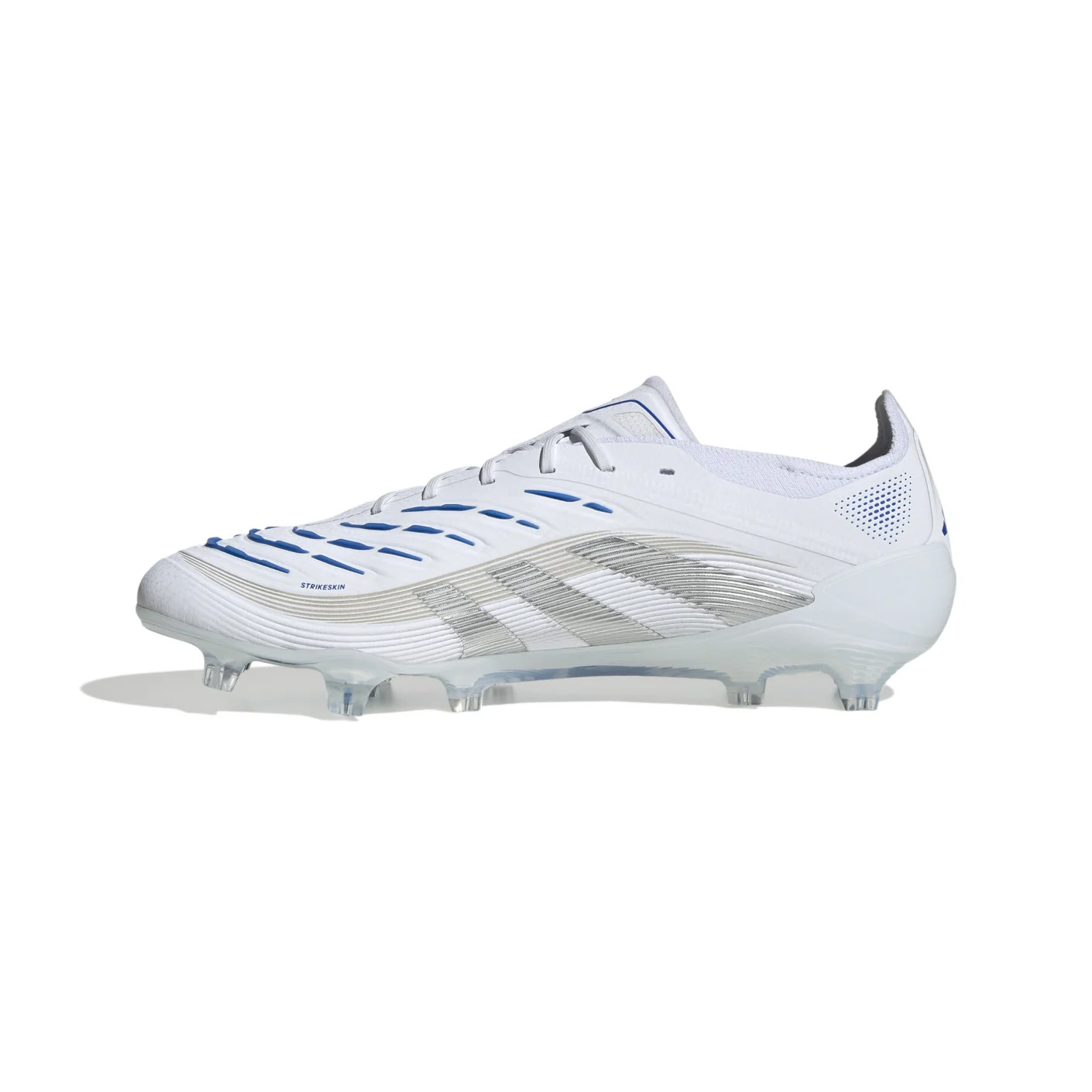 Adidas Predator Elite Gras Voetbalschoenen (FG) Wit Zilver Blauw
