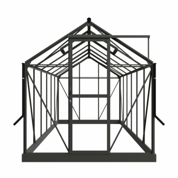 Royal Well Mary IV kweekkas aluminium groengrijs 9,12 m²