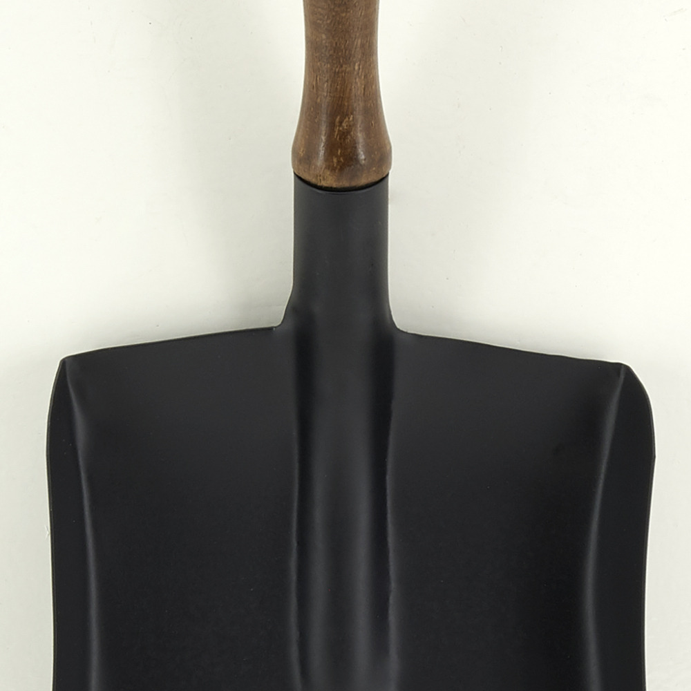 Pelle à cendres en métal et bois