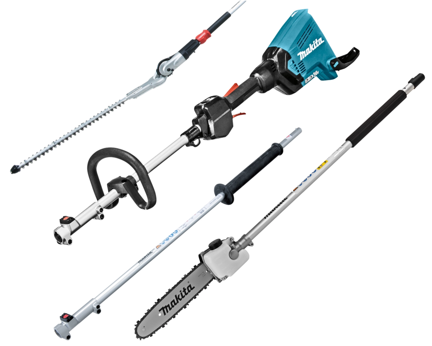 Makita DUX60ZX10 2x18V Li-Ion accu combisysteem body incl. opzetstukken - D-Greep - koolborstelloos