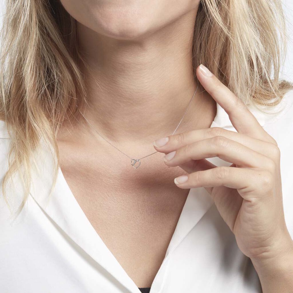 Collier Or Blanc Juliane Diamants
