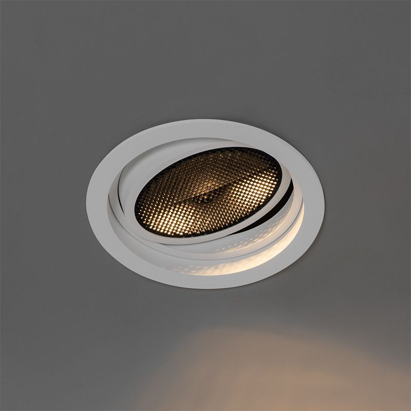 Moderne inbouwspot wit verstelbaar - Coop 111 Honey