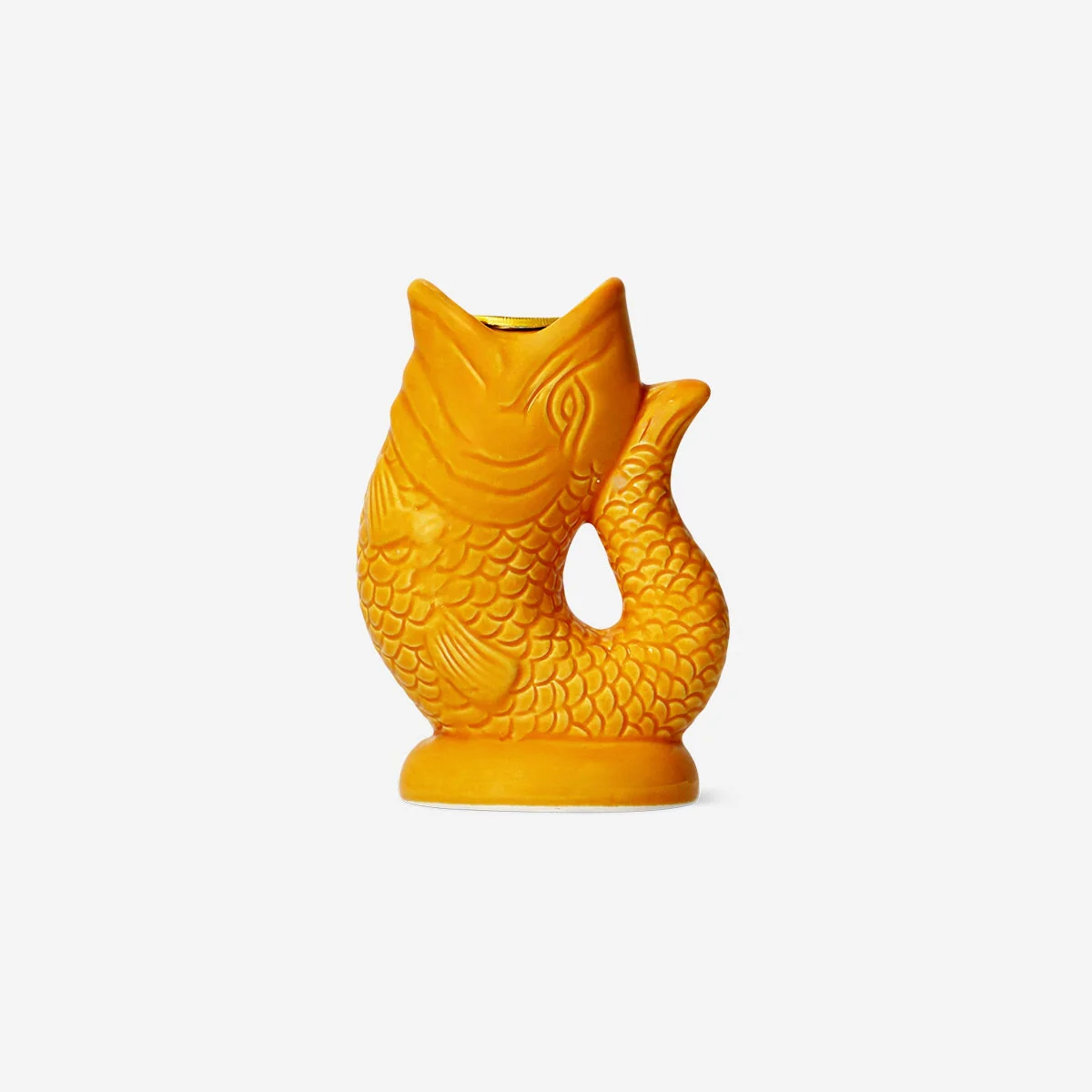 Orange fisk lysestage