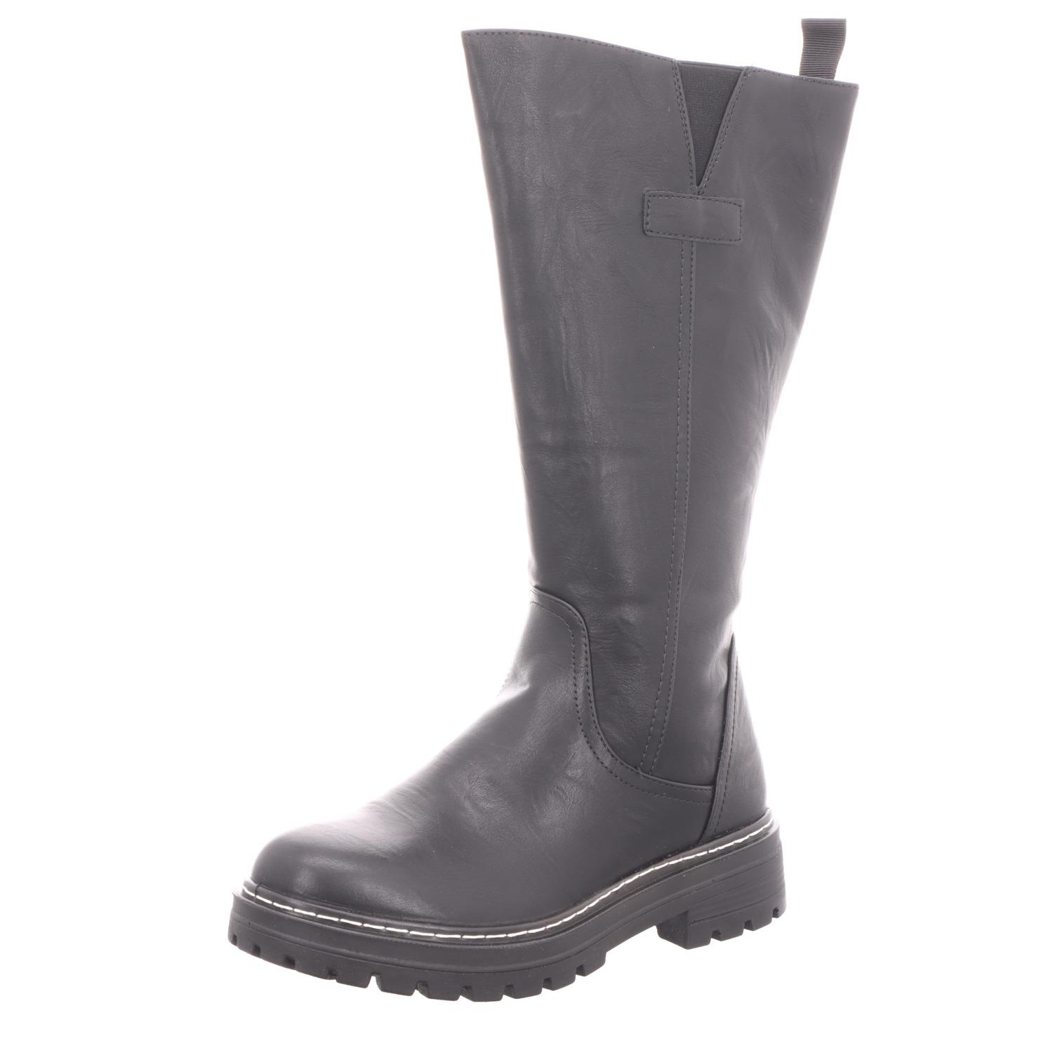 living UPDATED Damen-Schaftstiefel gefüttert Schwarz