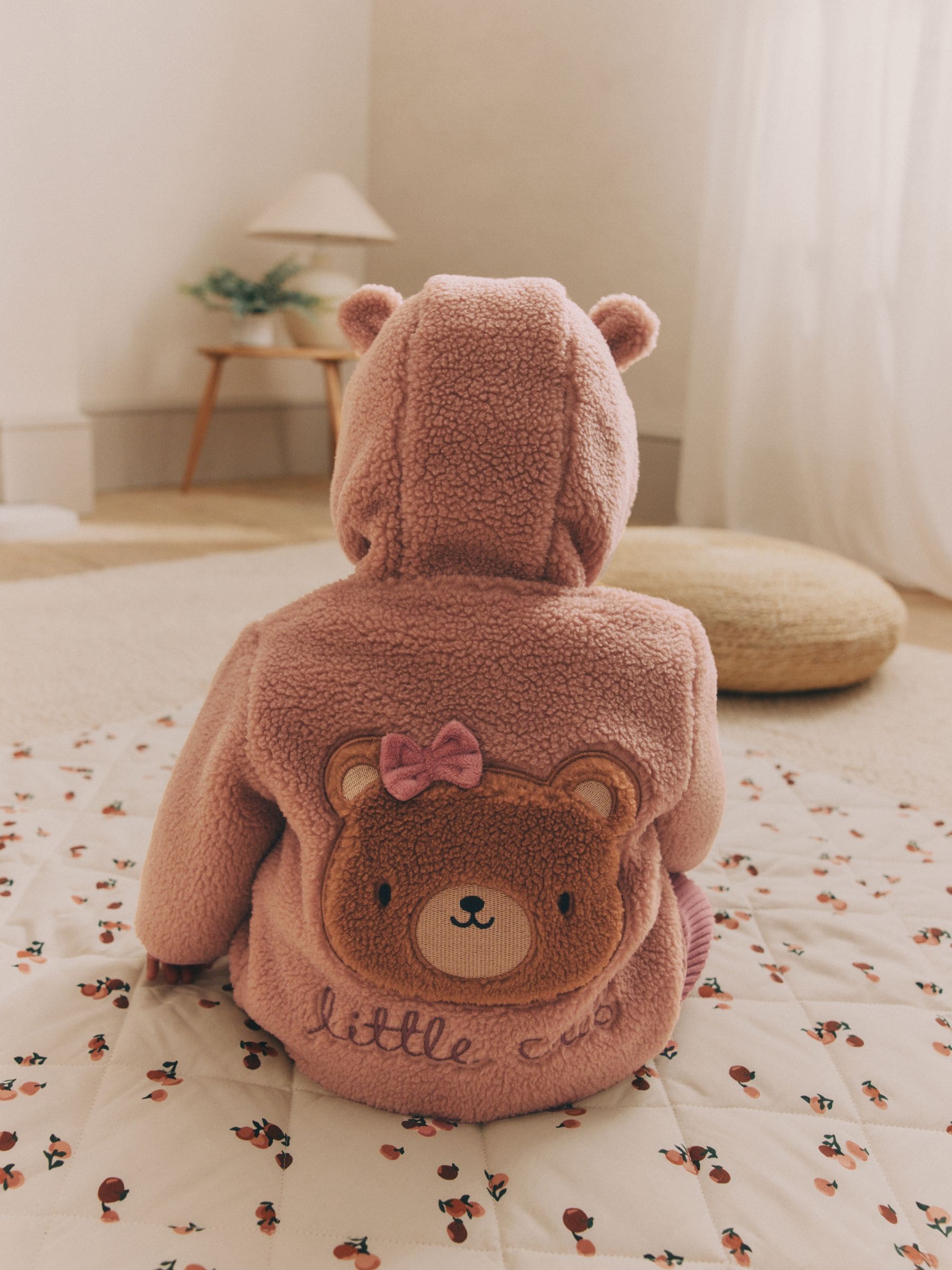 Roze - Baby Borg fleecejack (0mnd-2jr)