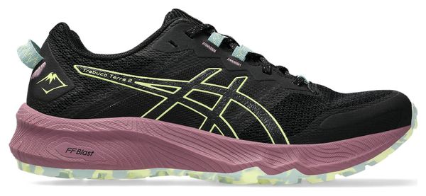 Chaussures Trail Asics Trabuco Terra 2 Noir/Rose Femme
