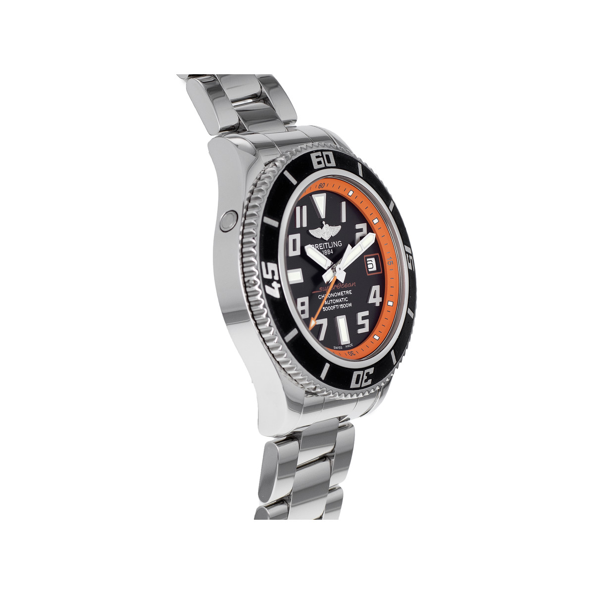 Montre d'occasion BREITLING superocean acier homme automatique