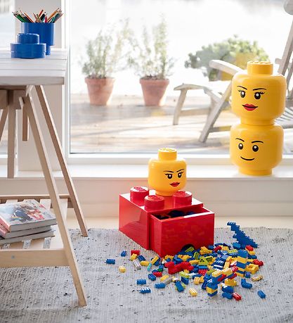 LEGO? Storage Opbevaringsboks - Stor - Hoved - 27 cm - Pige