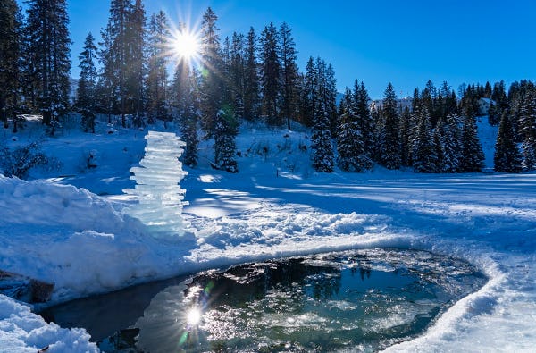 Eisbaden Arosa