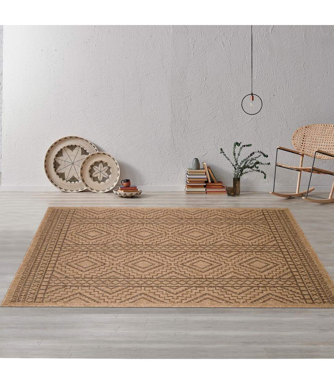 Tapis kilim JUTE ART 2 en polypropylène doux et soyeux OEKO TEX
