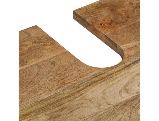 VIDAXL - Armoire lavabo de salle de bain bois massif de manguier