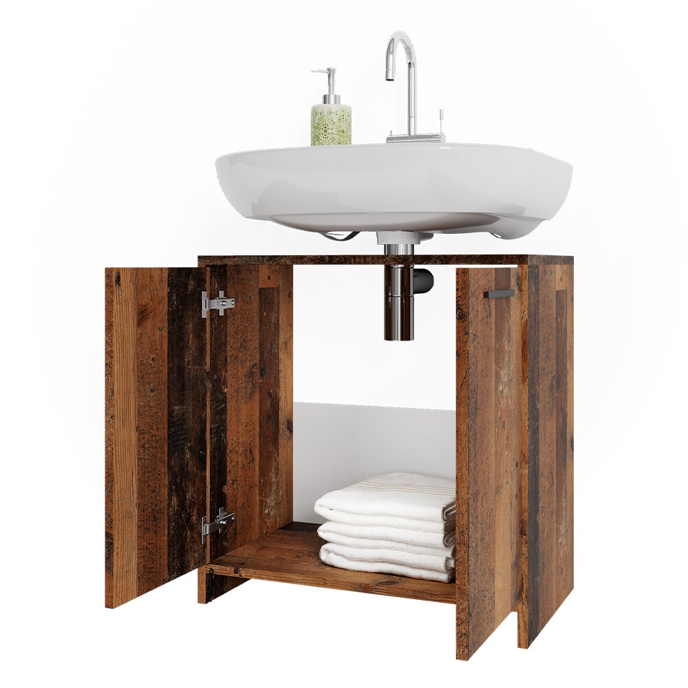 Vicco Waschtischunterschrank Waschbeckenunterschrank Badschrank Kiko Old Style 58x60 cm modern Badezimmer Schrank Badmöbel Schranktür Schrankfach
