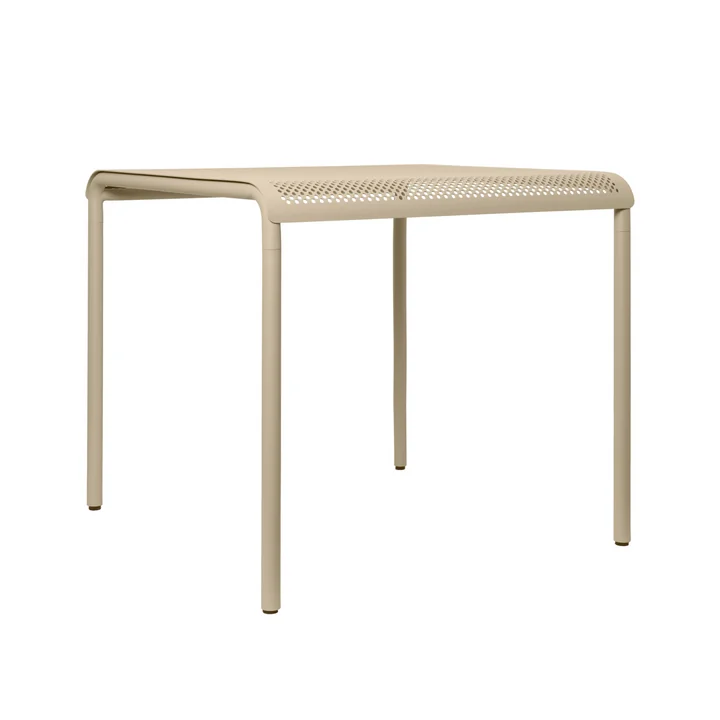 Ferm Living - Dapple Gartenesstisch, 80 x 80 cm, cashmere