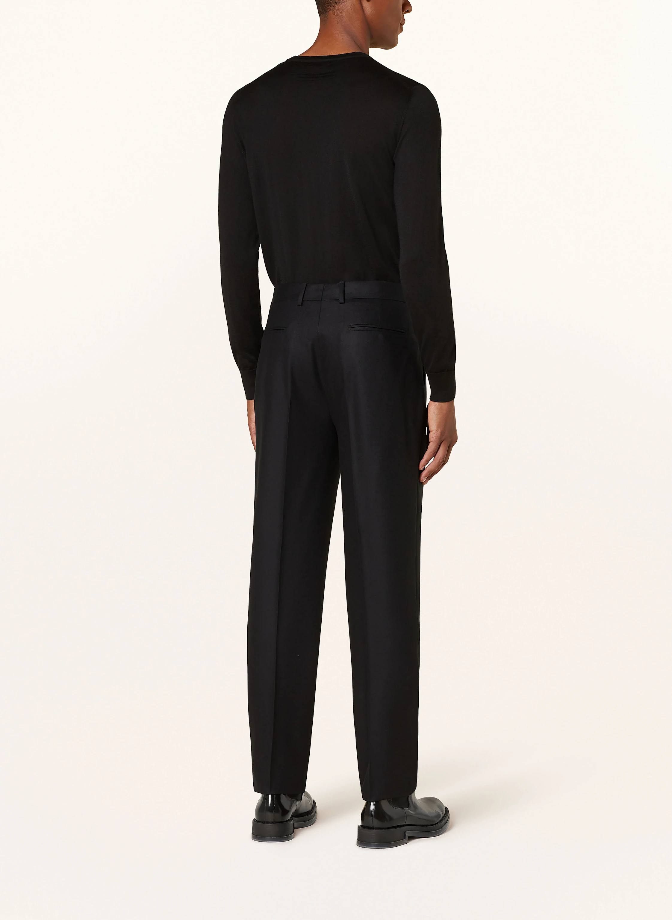 ZEGNA Anzughose Pleated Fit aus Flanell
