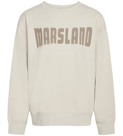 Grønt Sweatshirt - GrLunde - Broken White