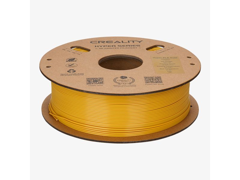 Creality Filament PLA Hyper, Gold, 1.75 mm, 1 kg Hochwertiges 1.75 mm PLA Hyper Filament für 3D Drucker