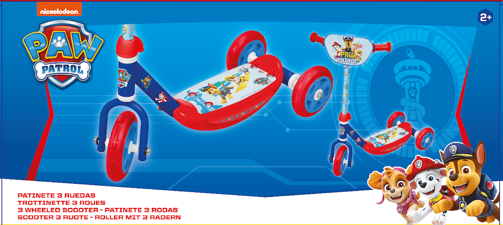 Patinete de 3 rodas da Patrulha Canina (7368)