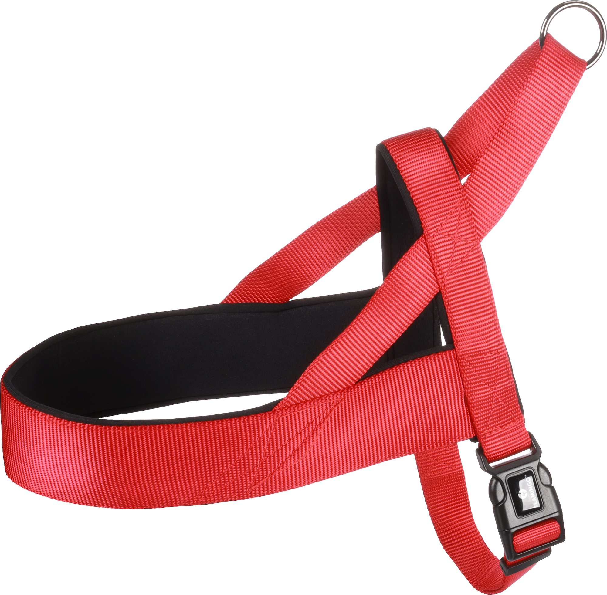 Flamingo f-521438 - Harnais Confortable Abbi Rouge pour Chiens Actifs