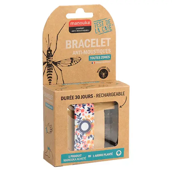 Pulseira repelente de mosquitos Manouka All Area Liberty