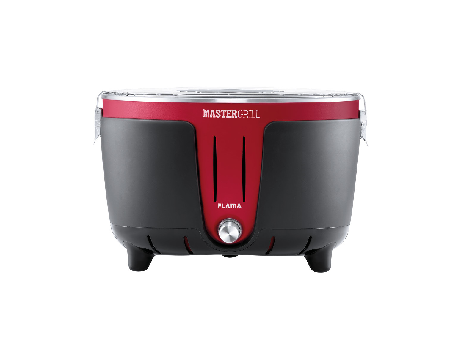 GRELHADOR DE MESA FLAMA 4006FL MASTERGRIL VERMELHO KIT