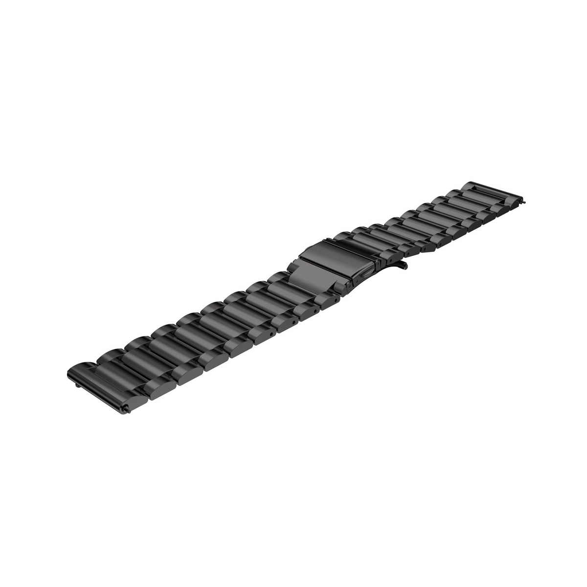 22 mm klokkerem i rustfritt stål for Samsung Galaxy Wath 3 45 mm Huawei GT4 45 mm Sort