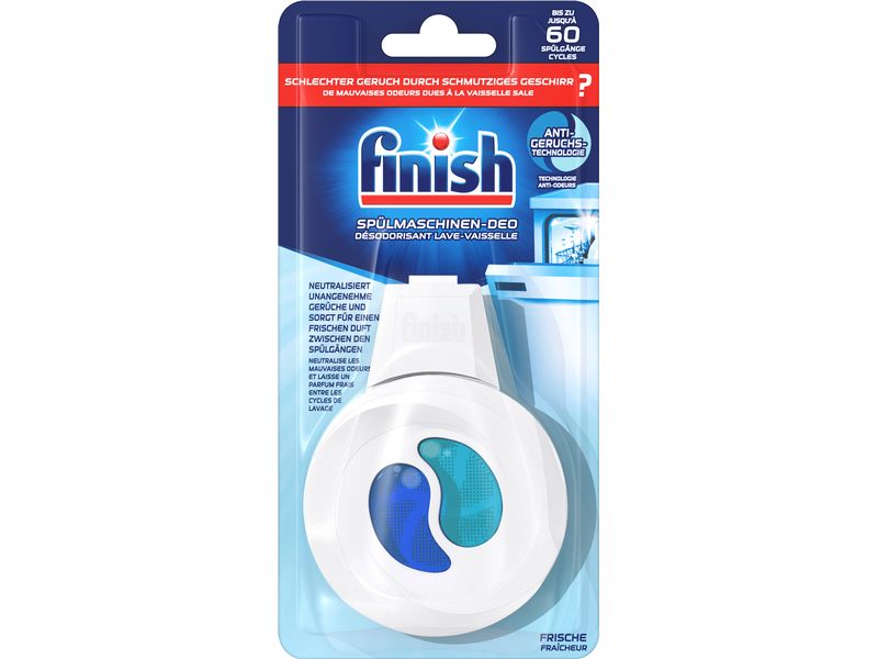 Finish Spülmaschinenpflege Deo Geruchsstop 1 Stück Geruchsneutralisierung für die Geschirrspülmaschinen