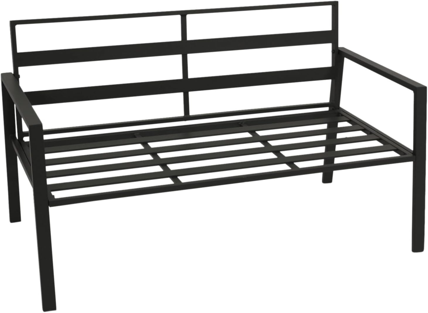 DEGAMO Loungeset Gartenset Vancouver 4-teilig, Aluminium anthrazit, Polster grau, wetterfest, Outdoor