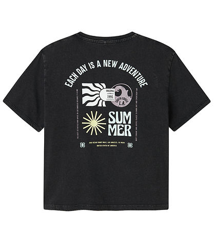 Name It T-Shirt - NkmJeano - Schwarz m. Print
