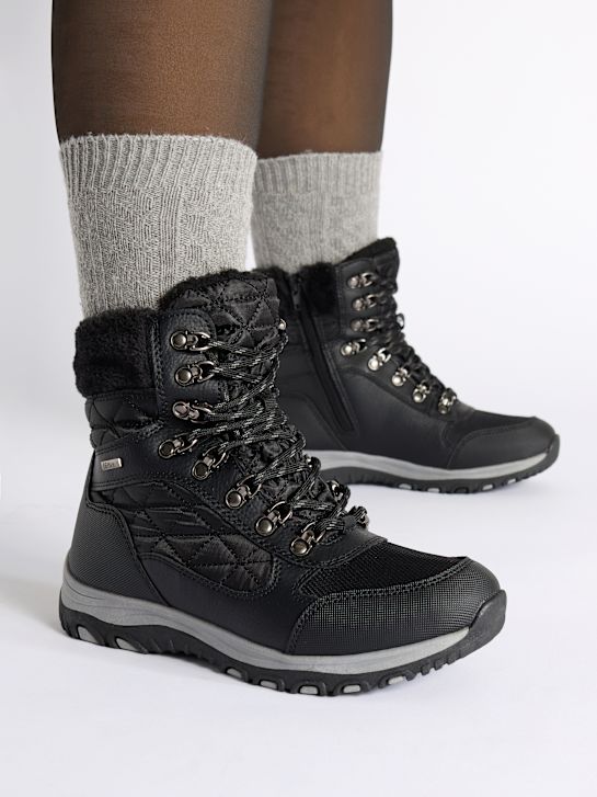 Easy Street Schnür-Stiefelette Schwarz