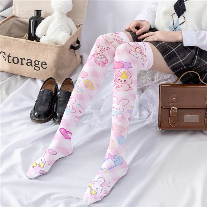 Geisha - Cartoon Print Kousen