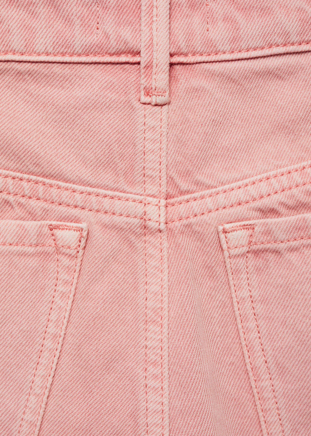 MANGO TEEN denim short lichtroze