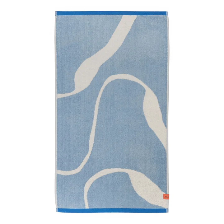Mette Ditmer - Nova Arte Badehandtuch, 70 x 133 cm, hellblau / off-white