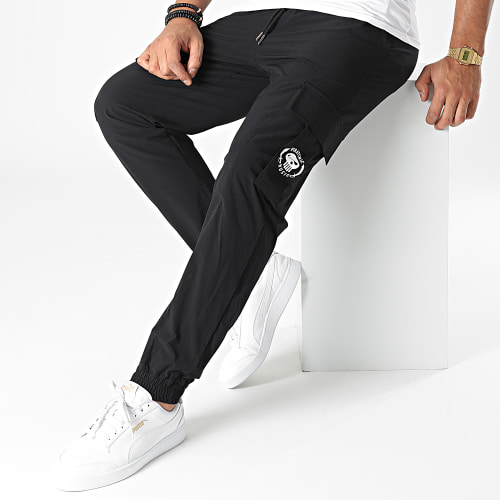 Pantalon Cargo Logo Noir Blanc