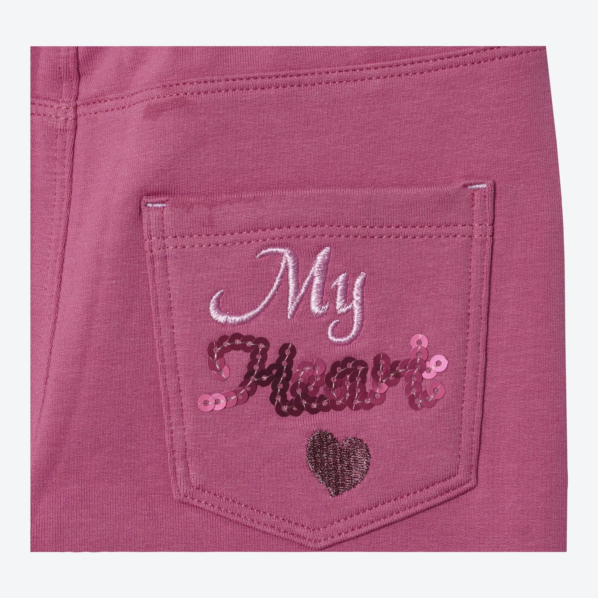 Mädchen-Sweat-Leggings mit Wendepailletten