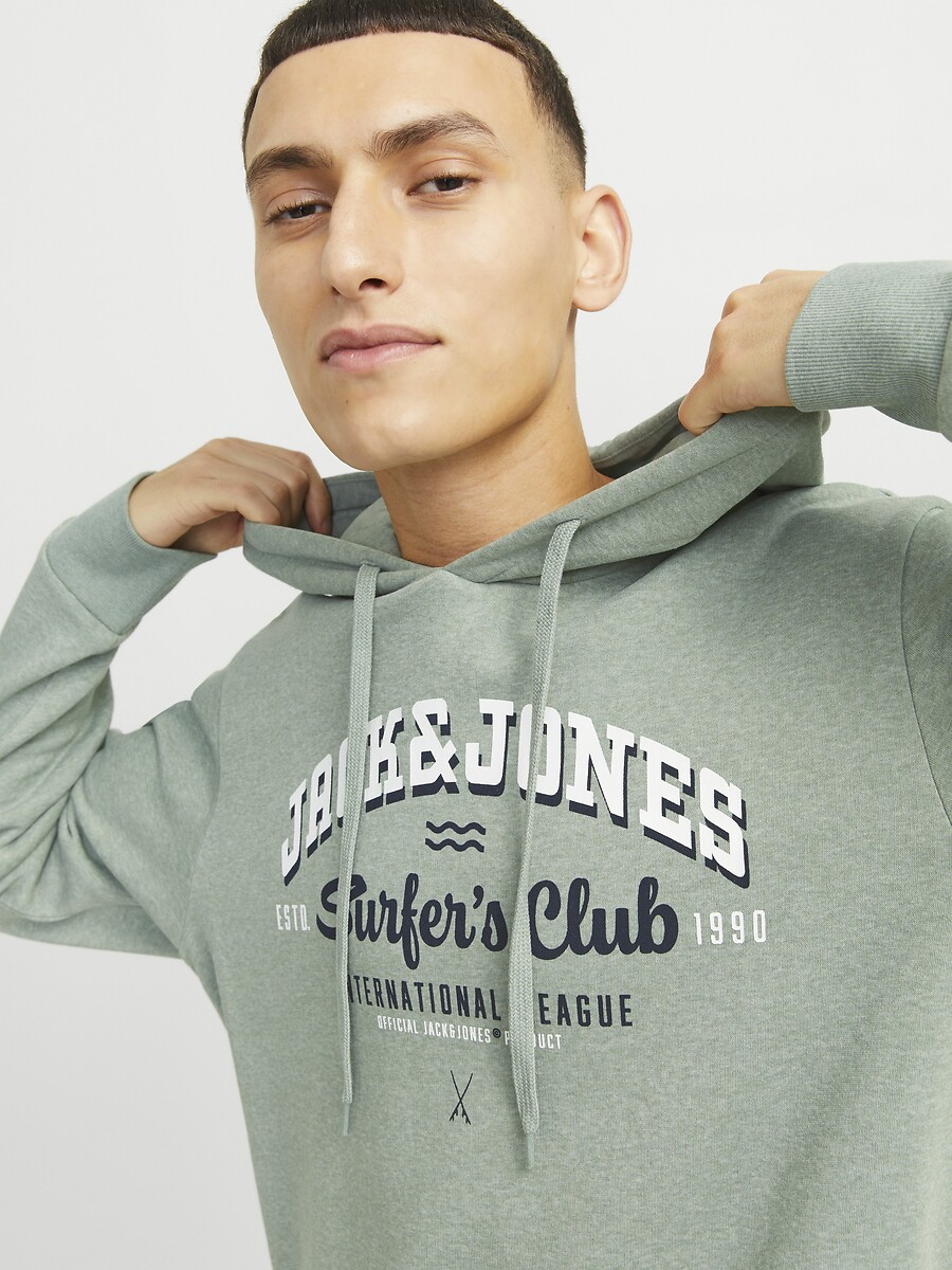 JACK & JONES<br>Moletom reto com logo